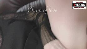 Wow, the asian girlfriend shows her big ass to the monster cock guy next door!