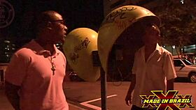 hot woman picked up on street gives in to temptation