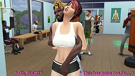 Ddsims - Wife FUCKED at GYM While Husband WATCHES