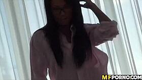 Hot Nerdy Latina Harley Dean Gets Intense Pov Action With Friend