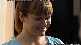 Redhead Pussypounded In Bathroom