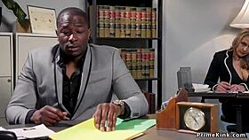 BBC boss ties up MILF employee and teen 18+ for anal submission in a group fantasy.