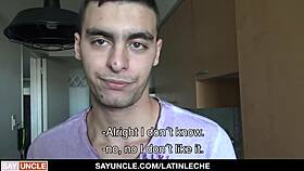 Gorgeous Uncut Latin Hunk Takes Bareback Dick