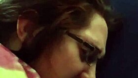 husband fingers wife's tight pussy and ass