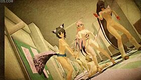 oh no, i am the marine goddess dancin naked with my rabit toy