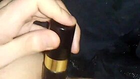 Gay teen plays with his ass