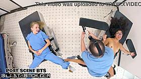 Why does Doctor Tampa blast cum on Jasmine Rose's thigh?