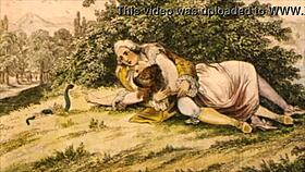 Vintage erotic drawings from retro anime and hentai collections