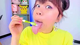 Hey Lila Jordan, why are you spitting on webcam with that huge tongue?