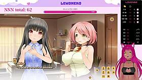 i watch lewdneko's big tits while she plays love cubed part 2