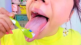 Hey Lila Jordan, why are you spitting on webcam with that huge tongue?