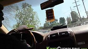 Threeway Cuckold Session: Babe Gets Mouth Jizzed by Monster Cock