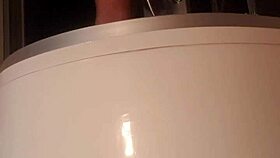 Single Person Enjoys Fetish Bathing in Shower.