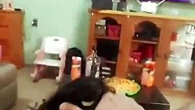 Feeling ecstatic during deepthroat blowjob with mask on, part 6.