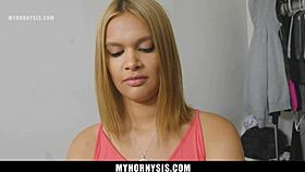 stepbrother convinces his stepsis if she suck some dick it would exercise her throat