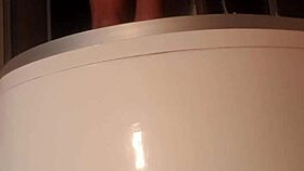 Single Person Enjoys Fetish Bathing in Shower.