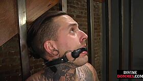 strict blonde milf dominates with whipping in bdsm scene