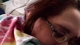 husband fingers wife's tight pussy and ass