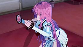 Flare says, 'Level up with me, hero, in this creampie'