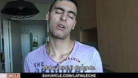 Gorgeous Uncut Latin Hunk Takes Bareback Dick