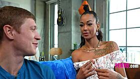 Stepsiblings Harley Dean and Oliver Flynn Explode with Raw Interracial Tension in Classic Style