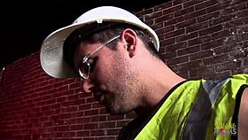 Construction workers FUCK a couple of SLUTS and give FACIALS!