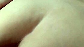 husband fingers wife's tight pussy and ass