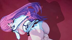 Flare says, 'Level up with me, hero, in this creampie'