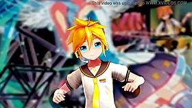 MMD character goes bananas with erotic banana play