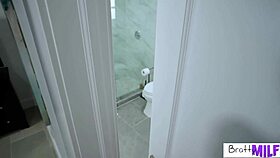 I tell my stepson to get in here so I can suck his dick