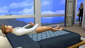 Stepson impregnates stepmother on New Year's Eve.