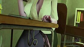 Raven Faces Classroom Hentai After Class