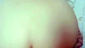 Young 18+ girl coaxed home for quickie pussy riding and handjob on monster cock.