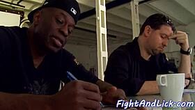 Glam Lesbians In Stockings Finger And Lick Shaved Pussies