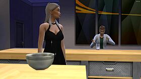 Stepson impregnates stepmother on New Year's Eve.