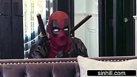 In this Deadpool parody, Jessa Rhodes, the blonde with big tits, gets into some action.