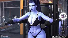 嘿，守望先锋SFM粉丝，这些Hentai宝贝们如何在合集中处理怪物鸡巴？