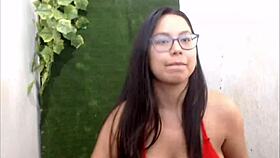 Babe plays with dildo and toys intensely