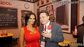 ava addams seductively plays with her boobs for andrea dipre