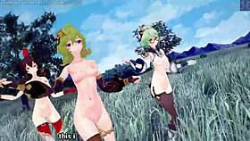 hey, pick me in this mmd ioi anime hentai with collei amber sucrose?