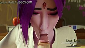 Raven Faces Classroom Hentai After Class