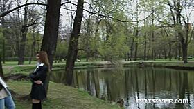 private com features irresistible brunette lady cornelia enjoying deep anal action