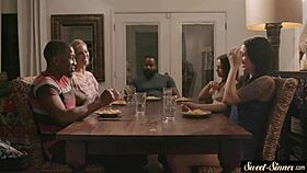 Slutty stepdaughter drilled hard and creamed on relentlessly