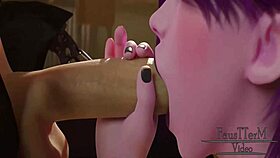 Raven Faces Classroom Hentai After Class