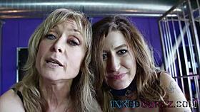 Wow, Tattooed Teen In Wild BDSM With Granny And BFF!