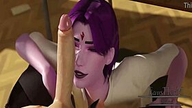 Raven Faces Classroom Hentai After Class