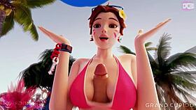 check out this wild compilation of assjob, footjob, and legjob from overwatch and street fighter