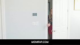 serena santos and berry mckockiner invite stepmom charley hart into threesome