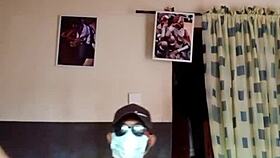 Hot nigerian guy wanking thrusting and showing his ass while home alone 😈