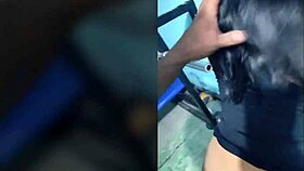 These passionate amateur couple has intense wall sex